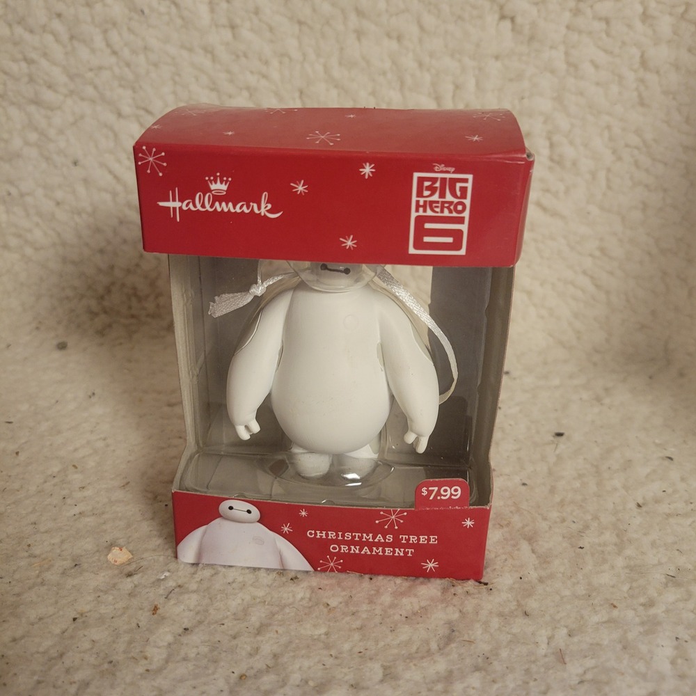 Hallmark Big Hero 6 Baymax Ornament Unisex OS White NEW Disney Holiday Decor